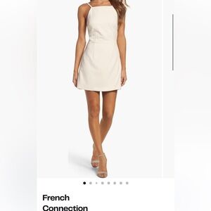 French Connection Cream Mini Pencil Skirt